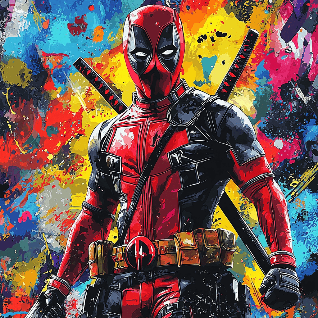 Ryan Reynolds: The Witty Heartthrob Of Deadpool Paint By Number