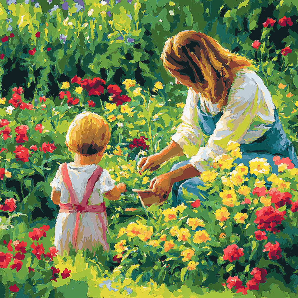 Glimpse Of Mother's Wisdom Painting Number Kit