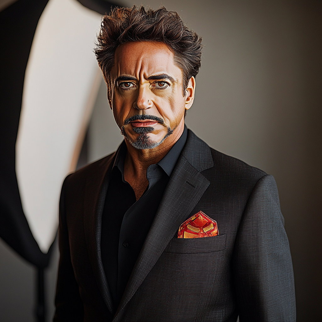 Robert Downey Jr.: Forging The Iron Elegance Number painting