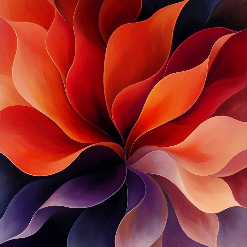 Georgia O Keeffe Inspired Desert Flowers Paint by numbers kits