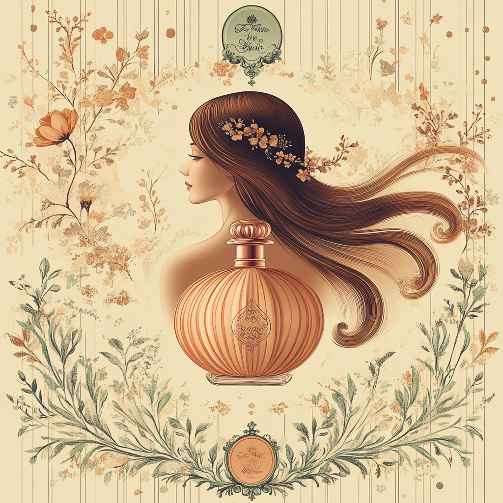 Alphonse Mucha Inspired Perfume Poster painting number kit