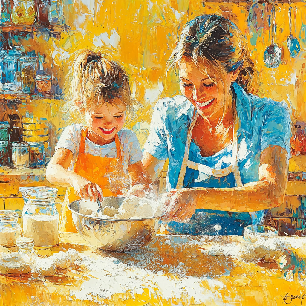 The Joy Of Baking Together Paint By Numbers Art