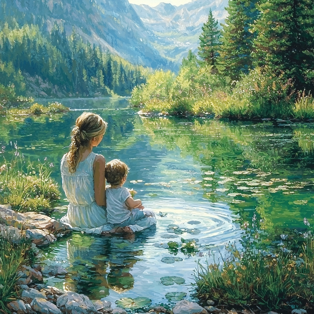 Reflections On A Pond Painting Number Kit