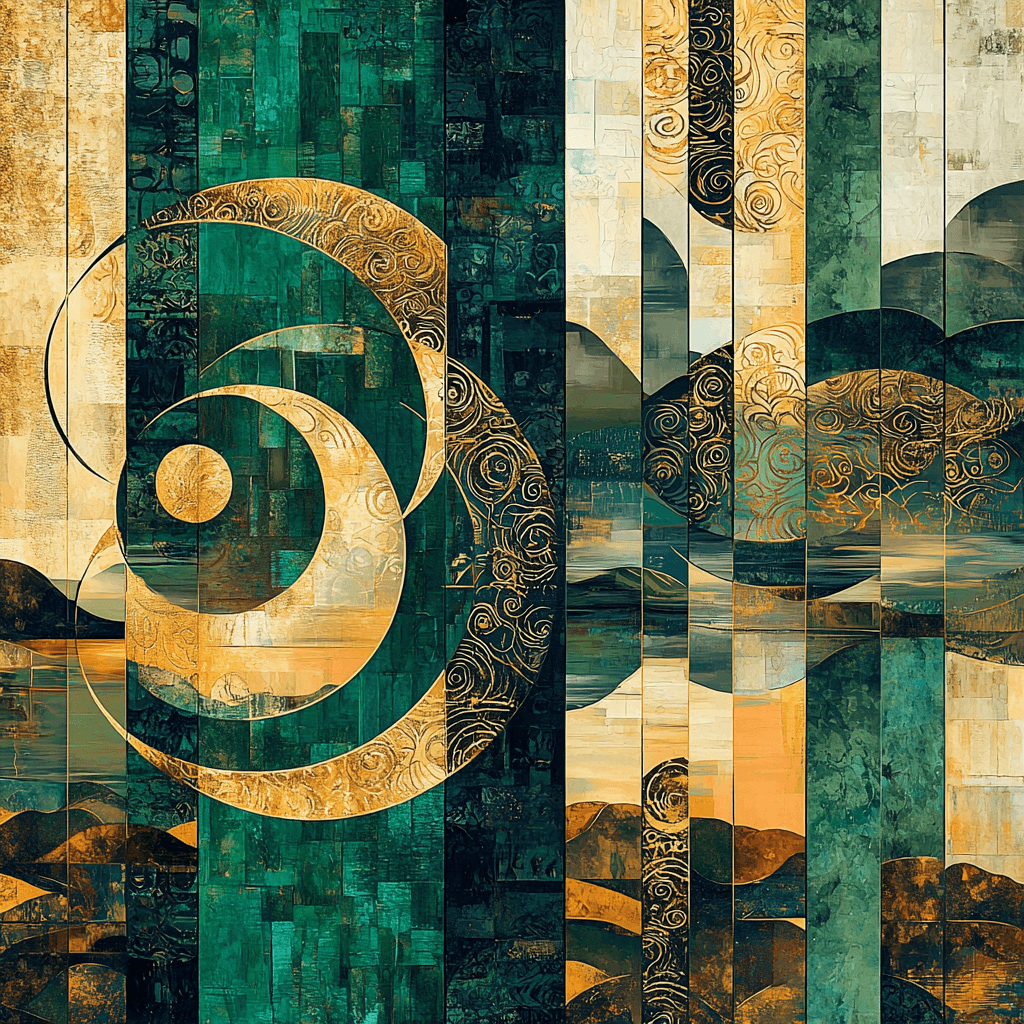 Gustav Klimt Inspired Enigmatic Symphony Paint By Color