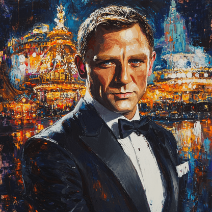 Daniel Craig: The Daring Legacy Of James Bond Paint By Numbers