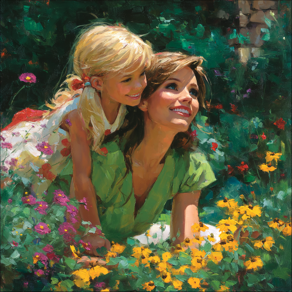 Cuddles In The Meadow Paint By Numbers