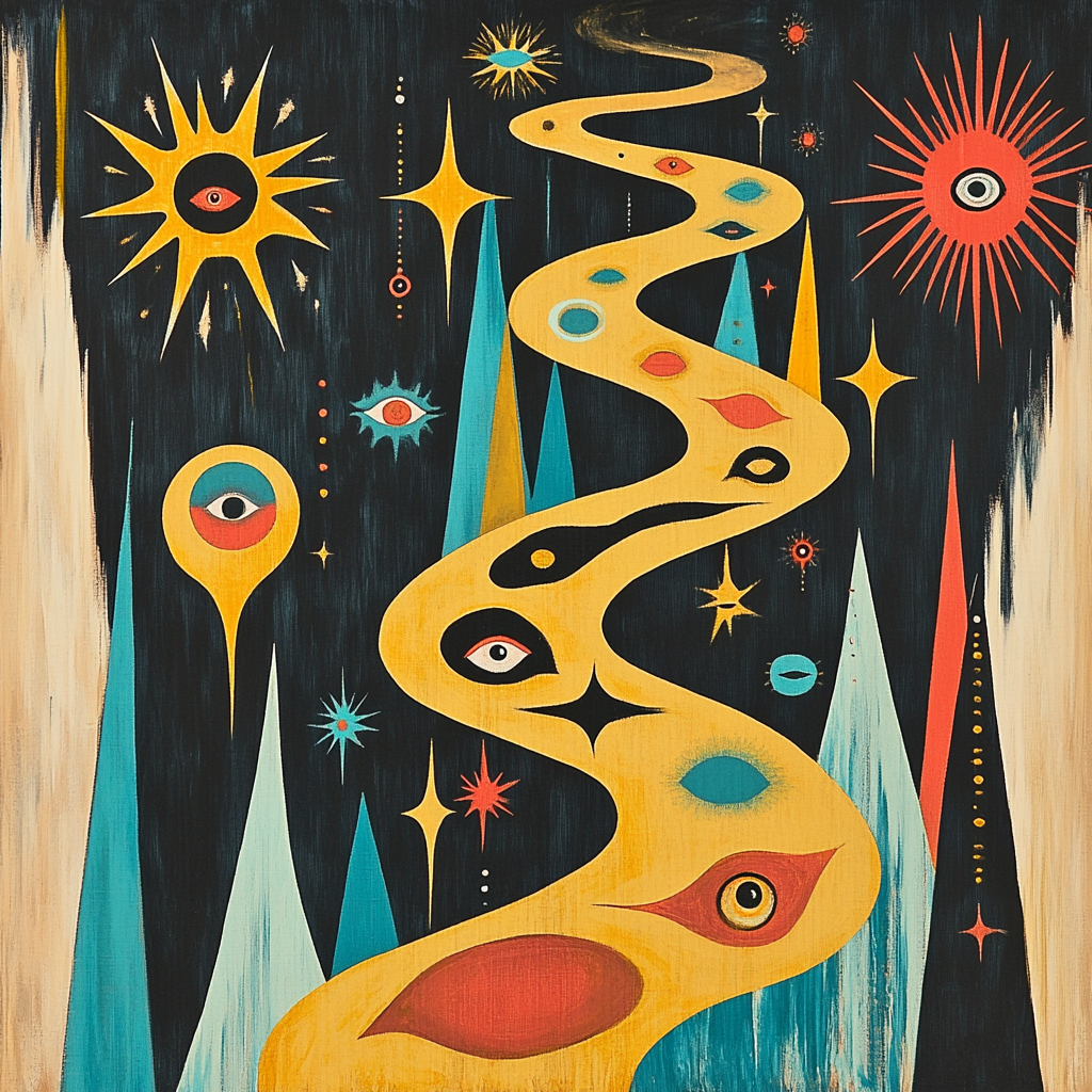 Joan Miró Inspired Dream Maze painting number kit