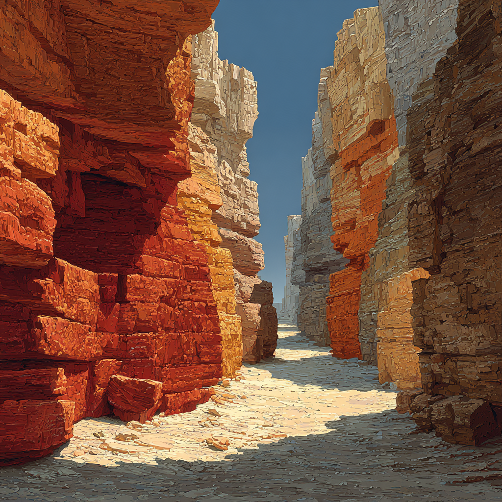 Michelangelo Inspired Canyon Hymn Number painting