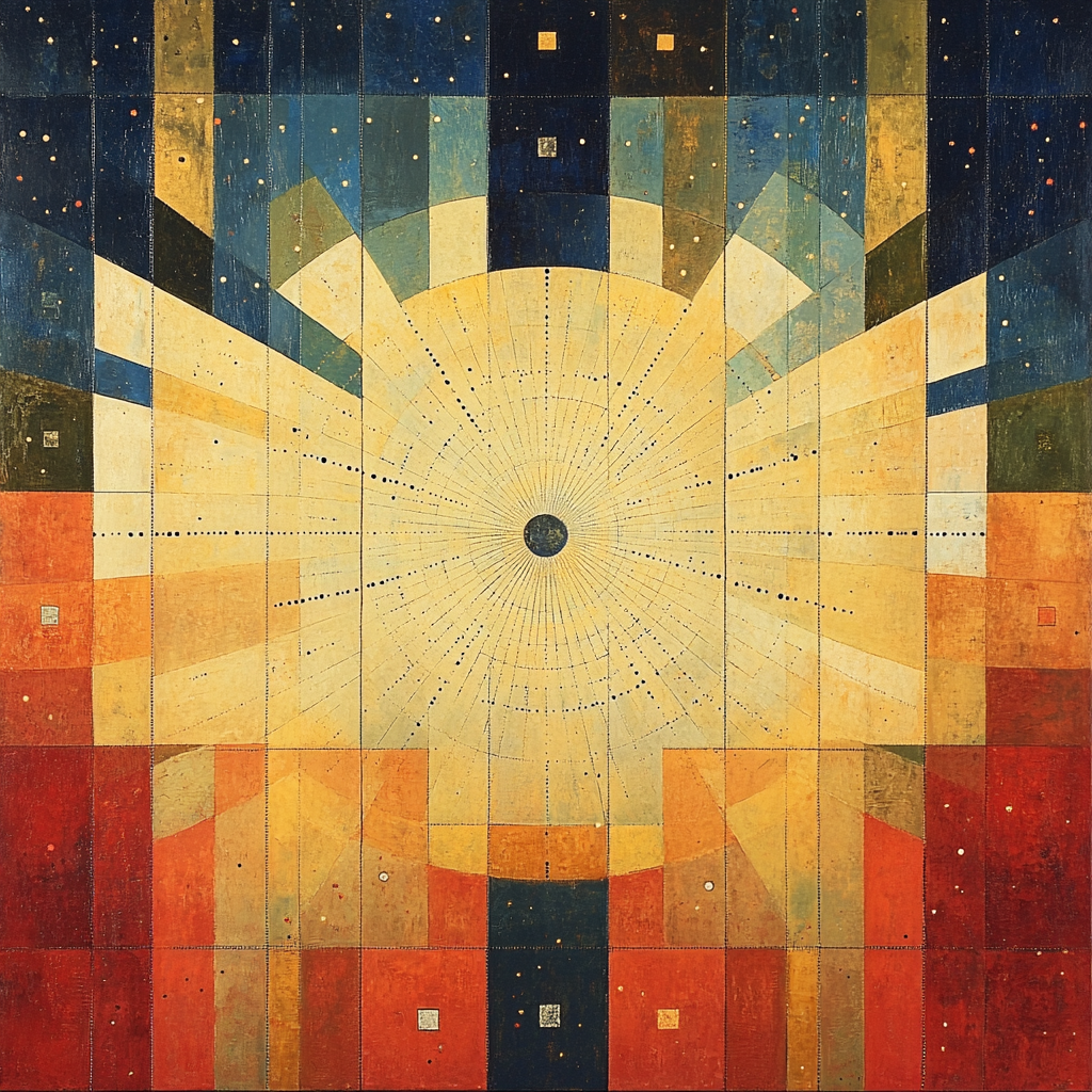 Paul Klee Inspired Sundial Symphony Paint by numbers kits