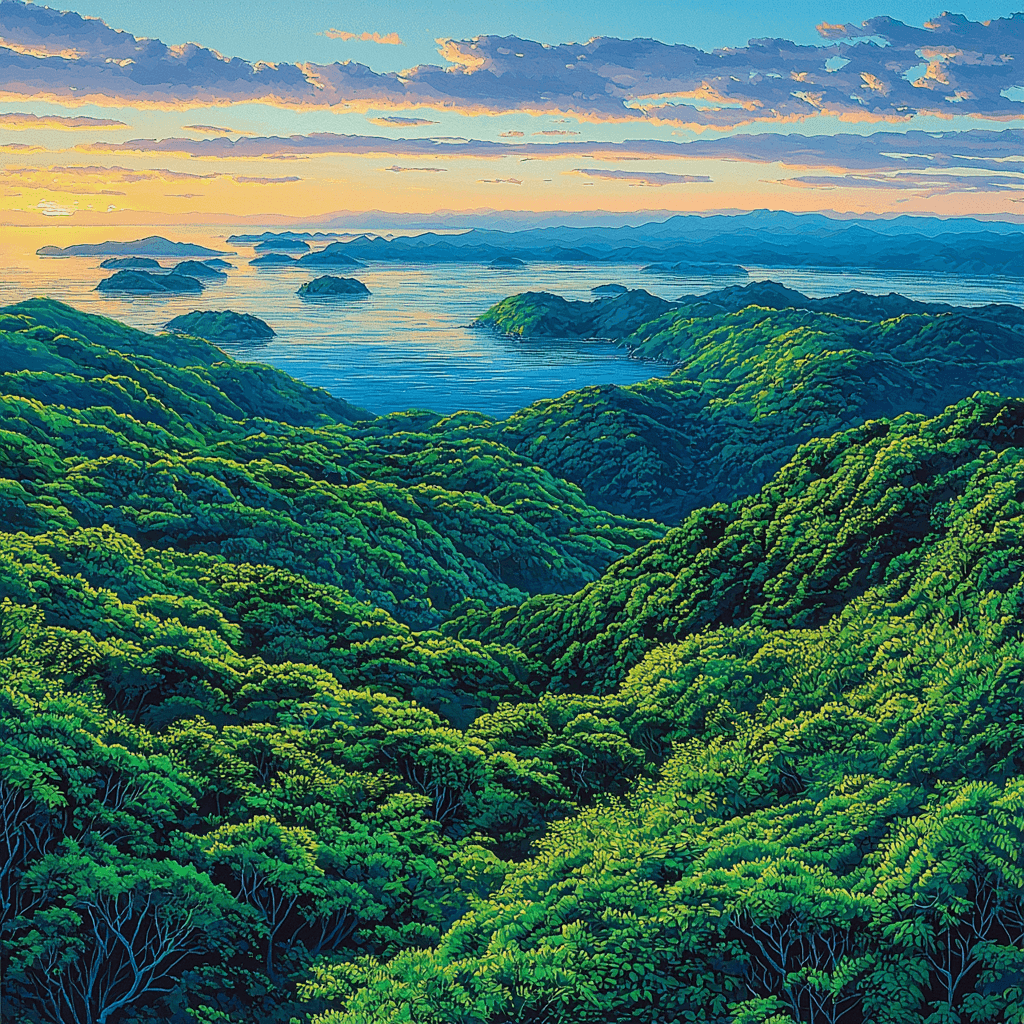 Tamatorizaki Observation Point - Ishigaki Paint By Numbers Kits