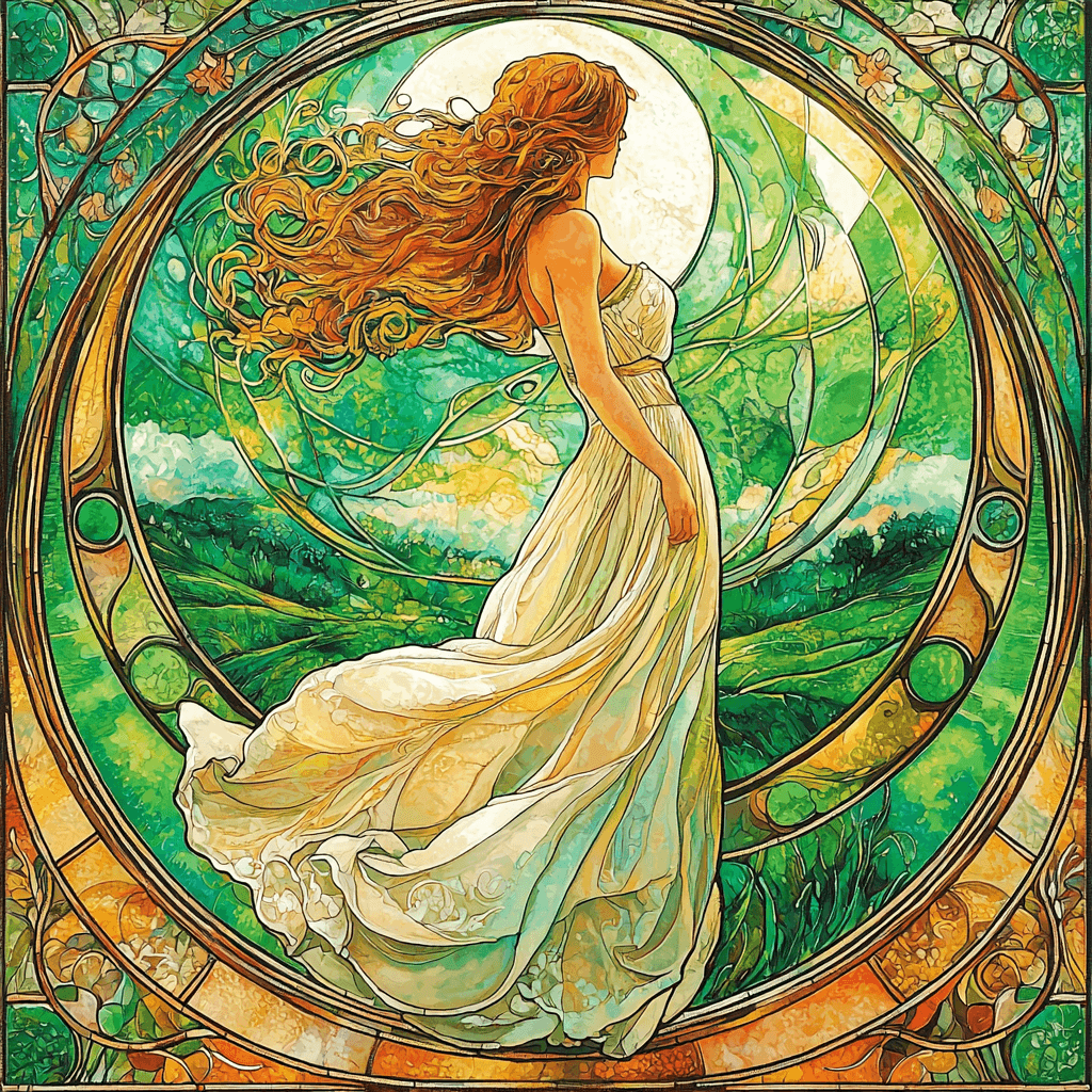 Alphonse Mucha Inspired Whisper Of The Seasons Paint By Numbers Art