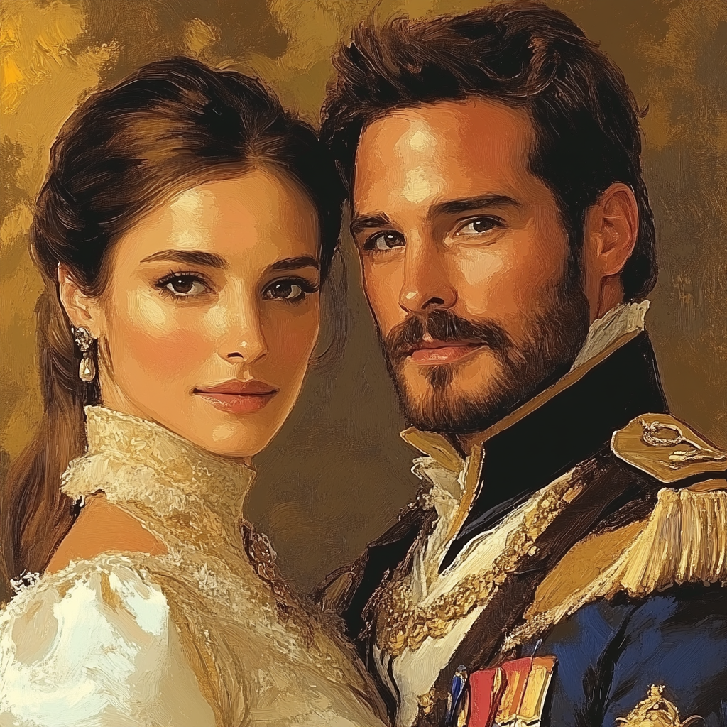 Van Dyck Inspired Aristocratic Couple Paint by numbers kits
