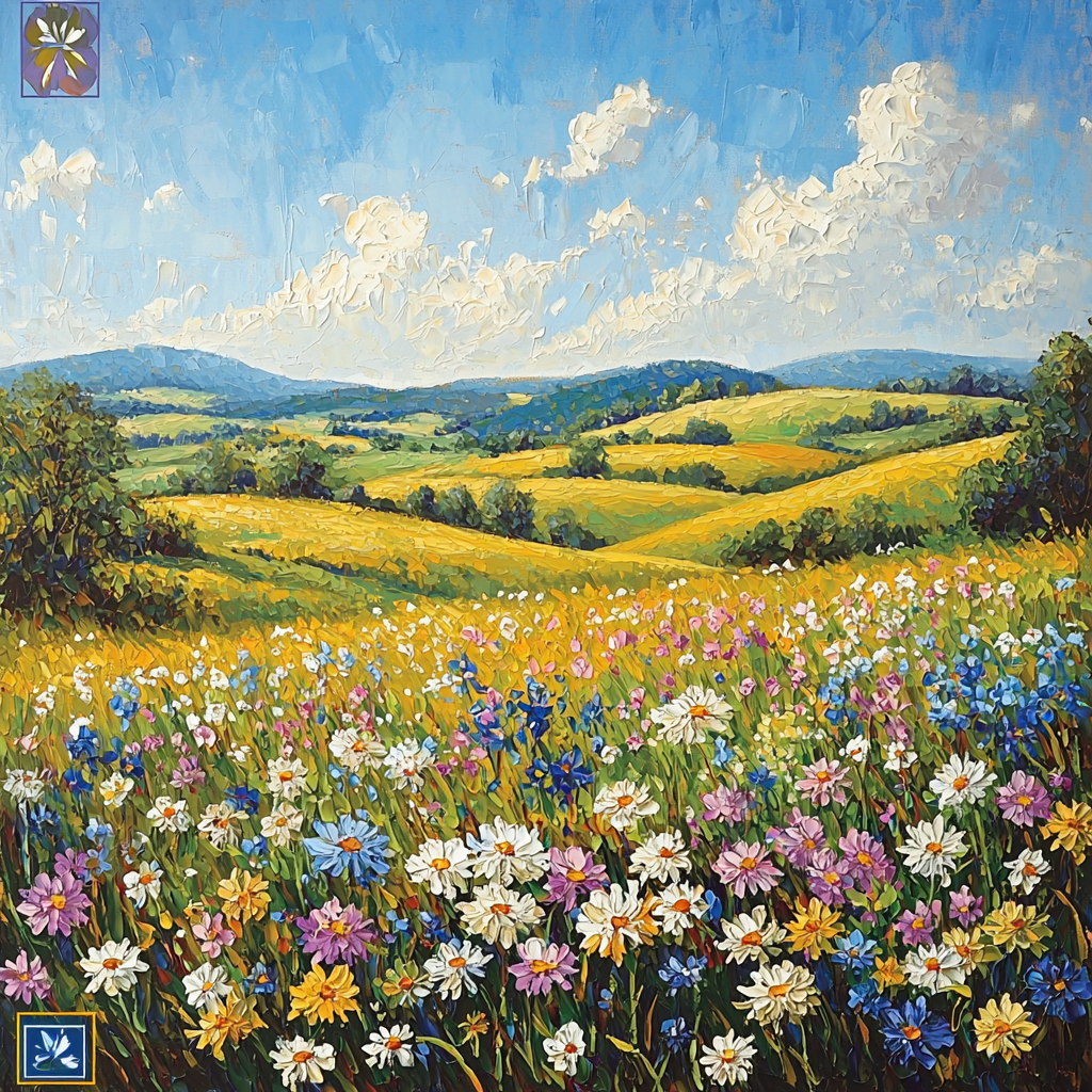 Pissarro Inspired Impressionist Countryside Paint By Number
