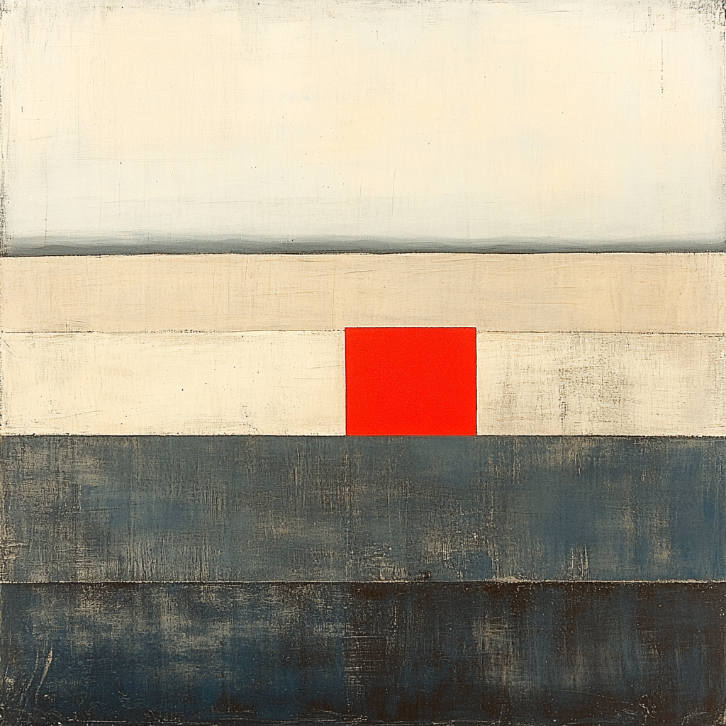 Kazimir Malevich Inspired Lunar Stripe paint by numbers