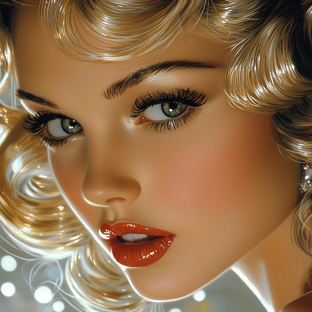 Tamara De Lempicka Inspired Vintage Hollywood Glamour Painting By Numbers Kit