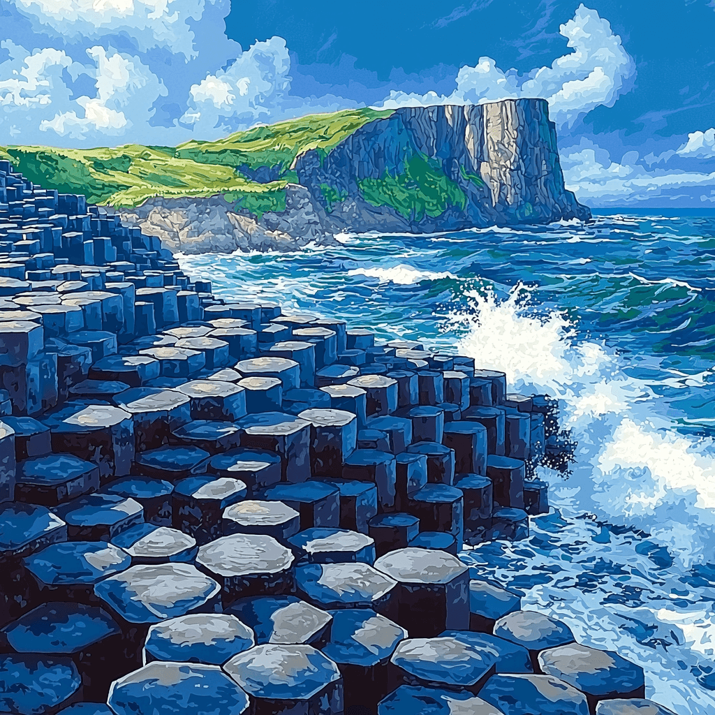 The Giant's Causeway - Northern Ireland Paint By Numbers Kits
