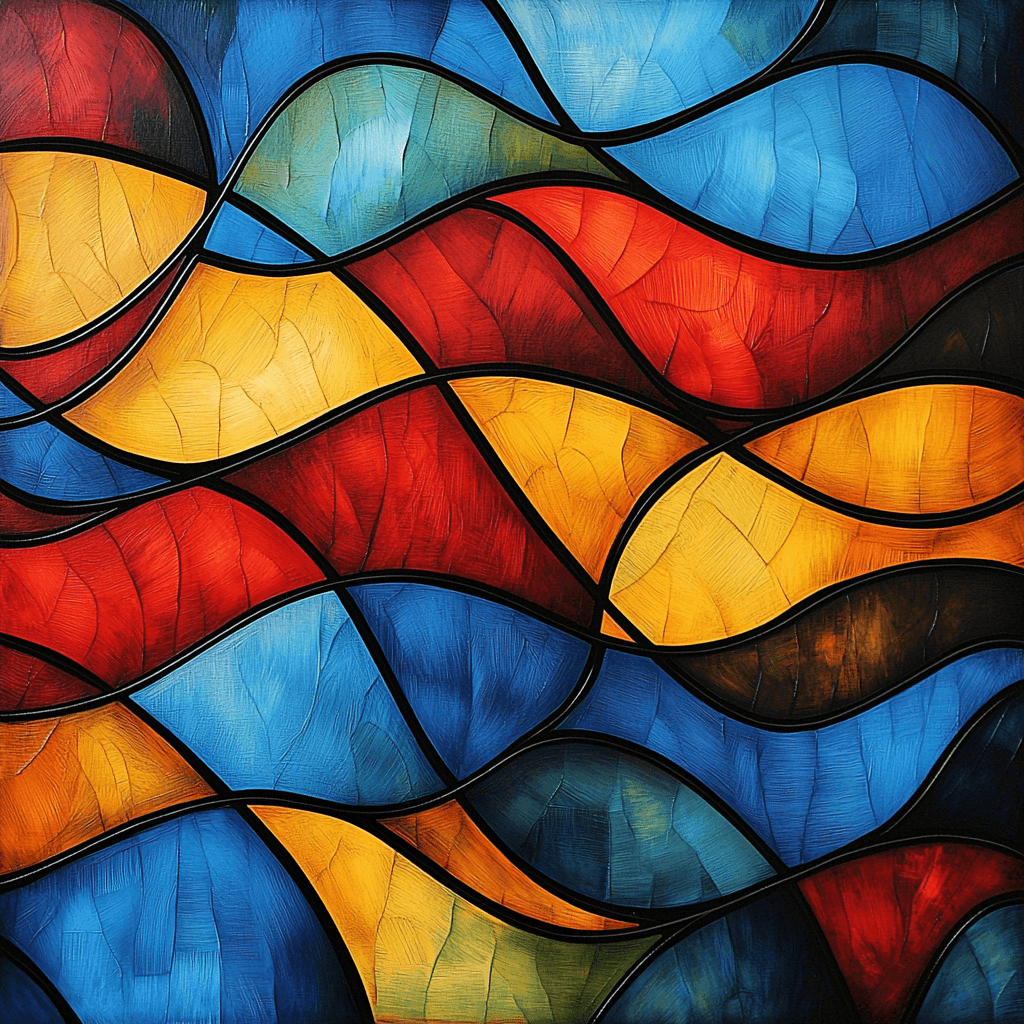 Paul Klee Inspired Rhythmic Resonance Paint By Numbers Art