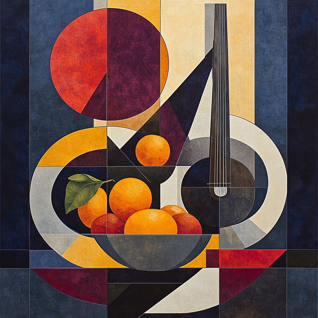 Pablo Picasso Inspired Geometric Harmonic Still Life paint by number