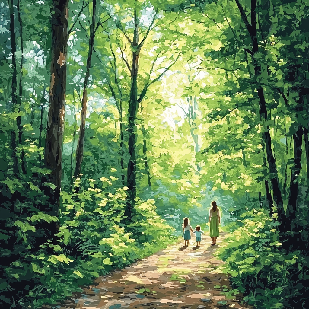 Dreamy Woodland Paths Painting Number Kit