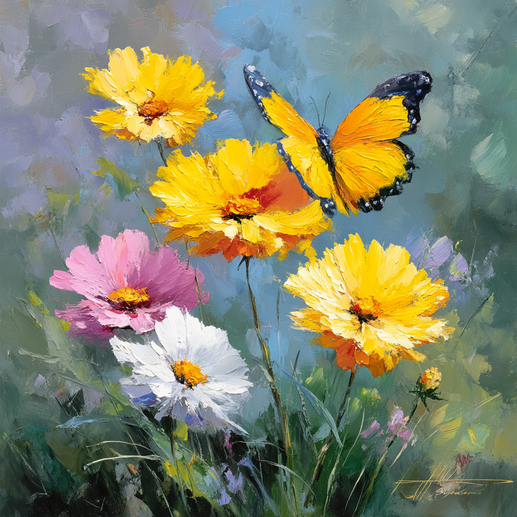 Harmony In The Butterfly Garden Paint By Number