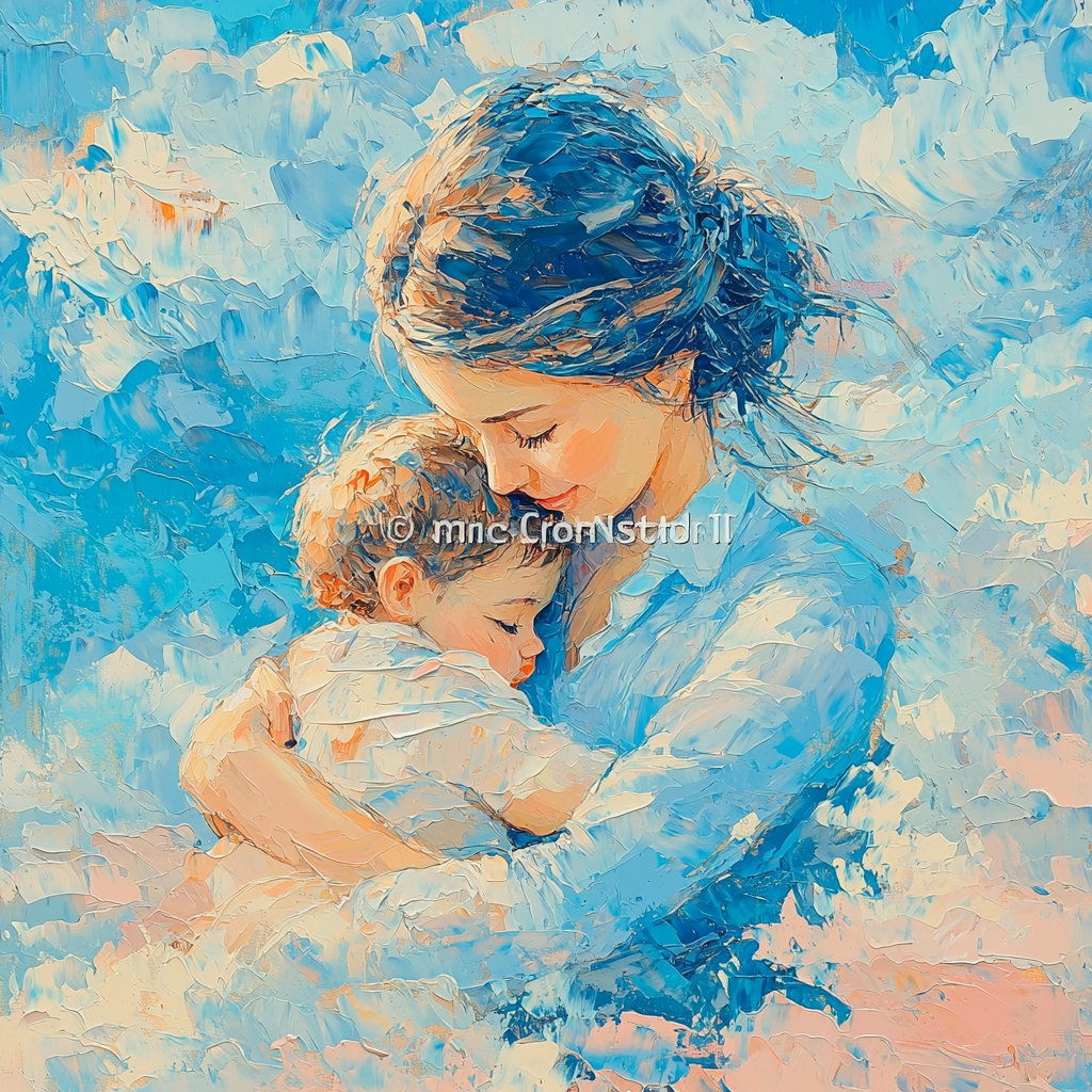 Mom's Loving Embrace DIY Paint By Numbers