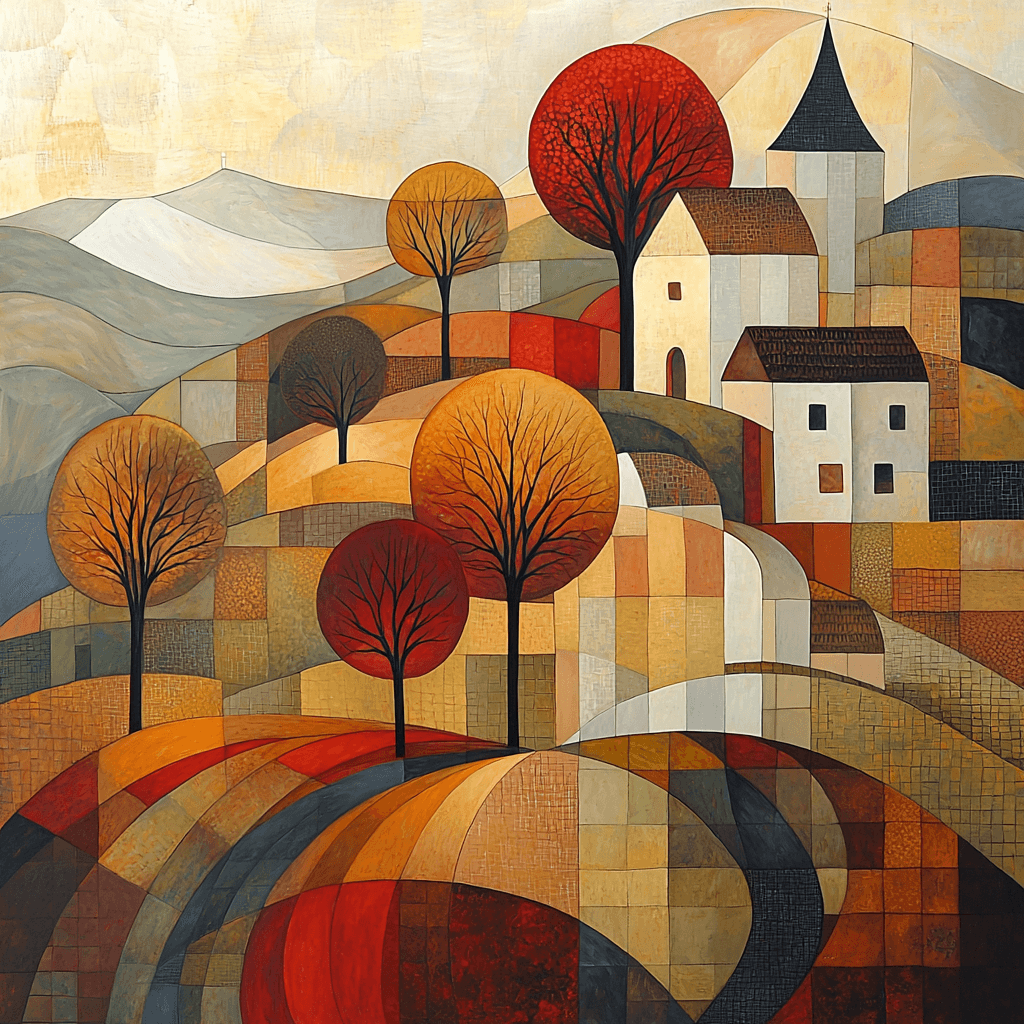 Paul Klee Inspired Abstract Serenade Paint By Numbers Art