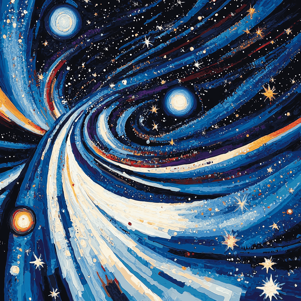 Wassily Kandinsky Inspired Cosmic Dance Of Stars Paint By Numbers