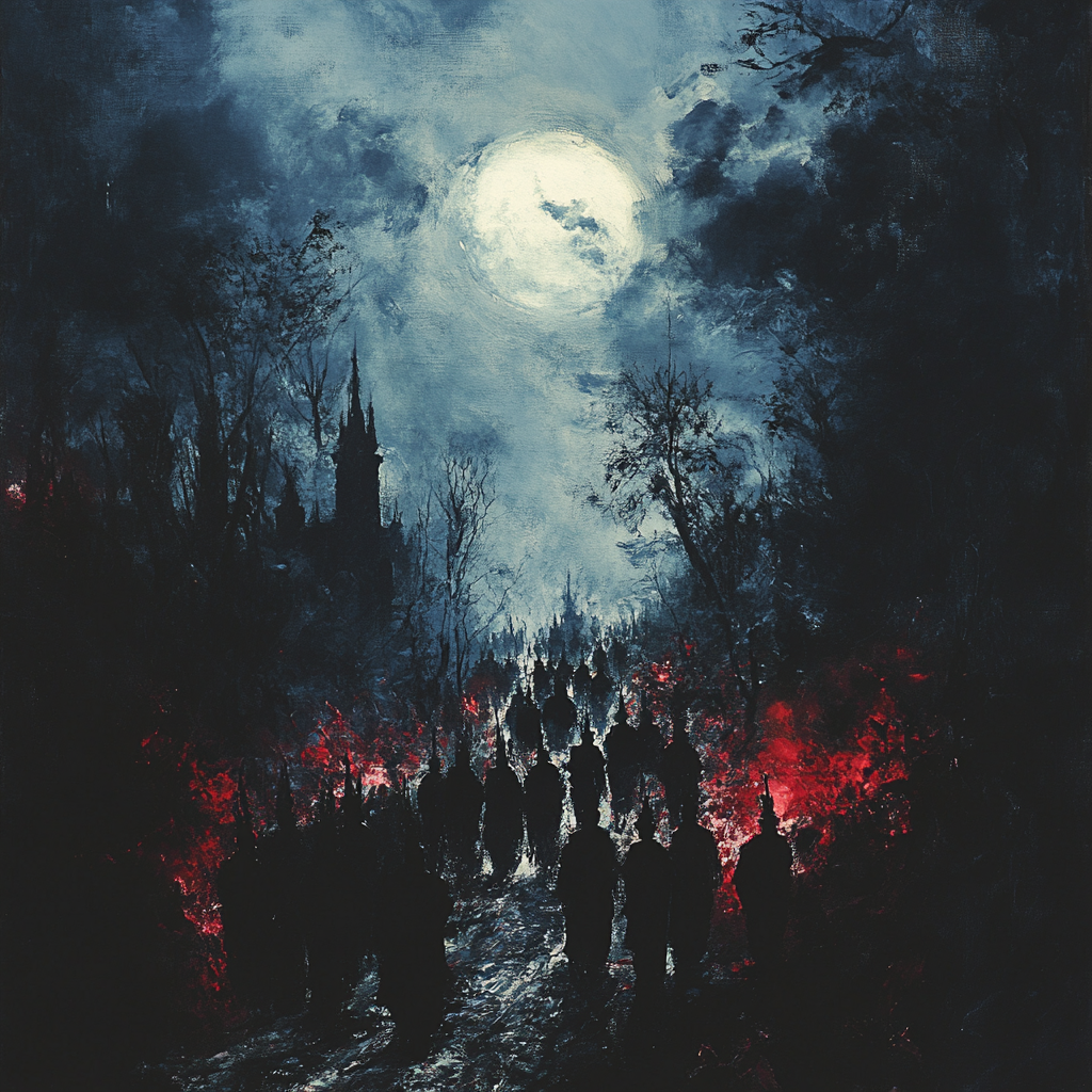 Goya Inspired Nocturnal Procession Paint by numbers kits