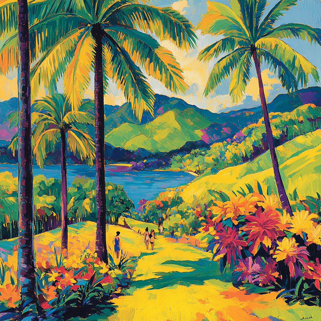 Gauguin Inspired Tropical Paradise Paint by numbers kits