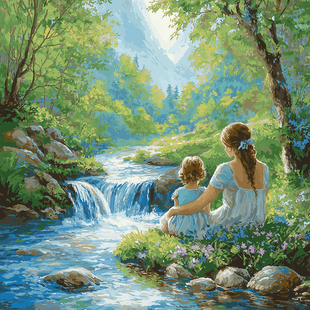 Serenade By The Stream DIY Paint By Numbers