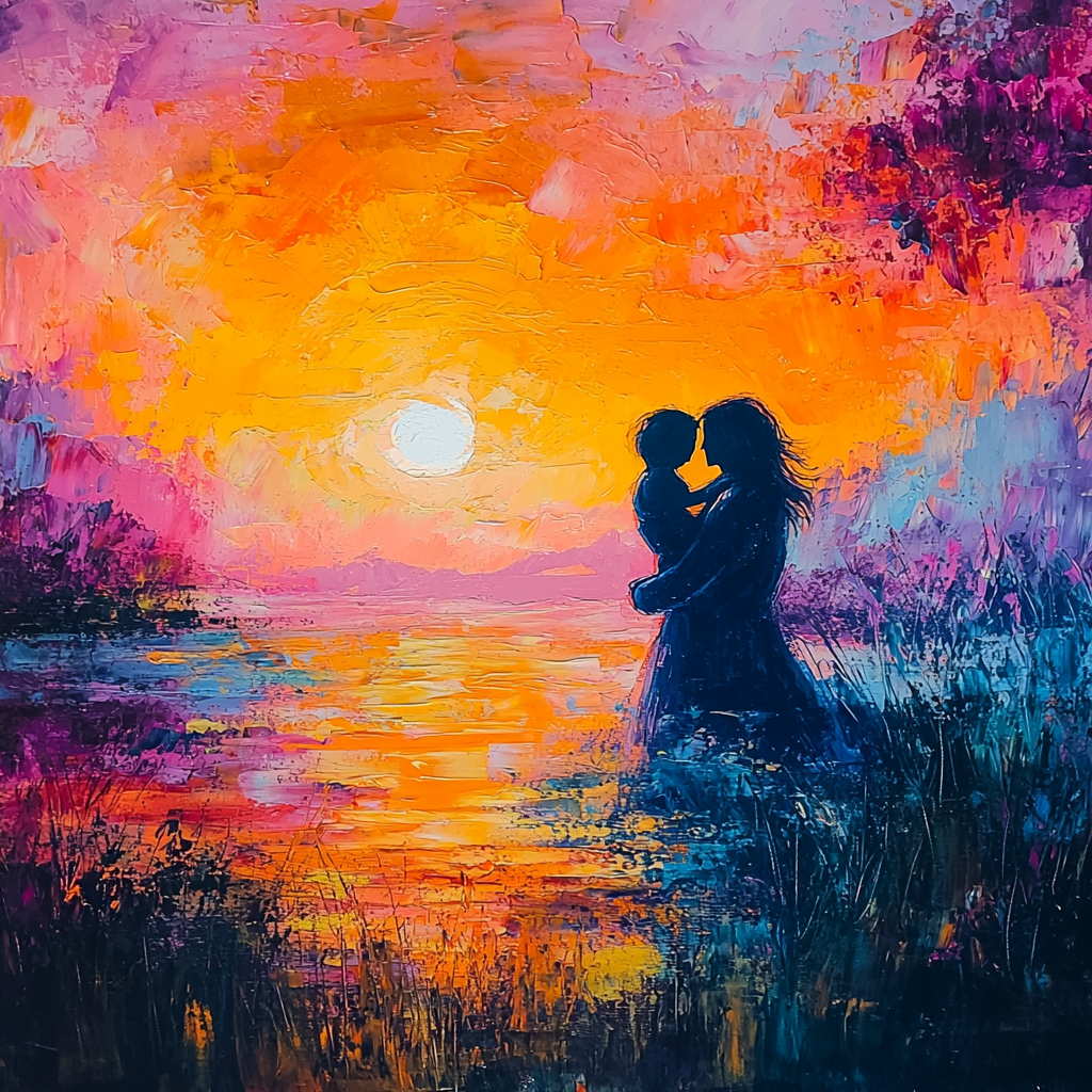 Sunset Embrace Numbered Painting Kits