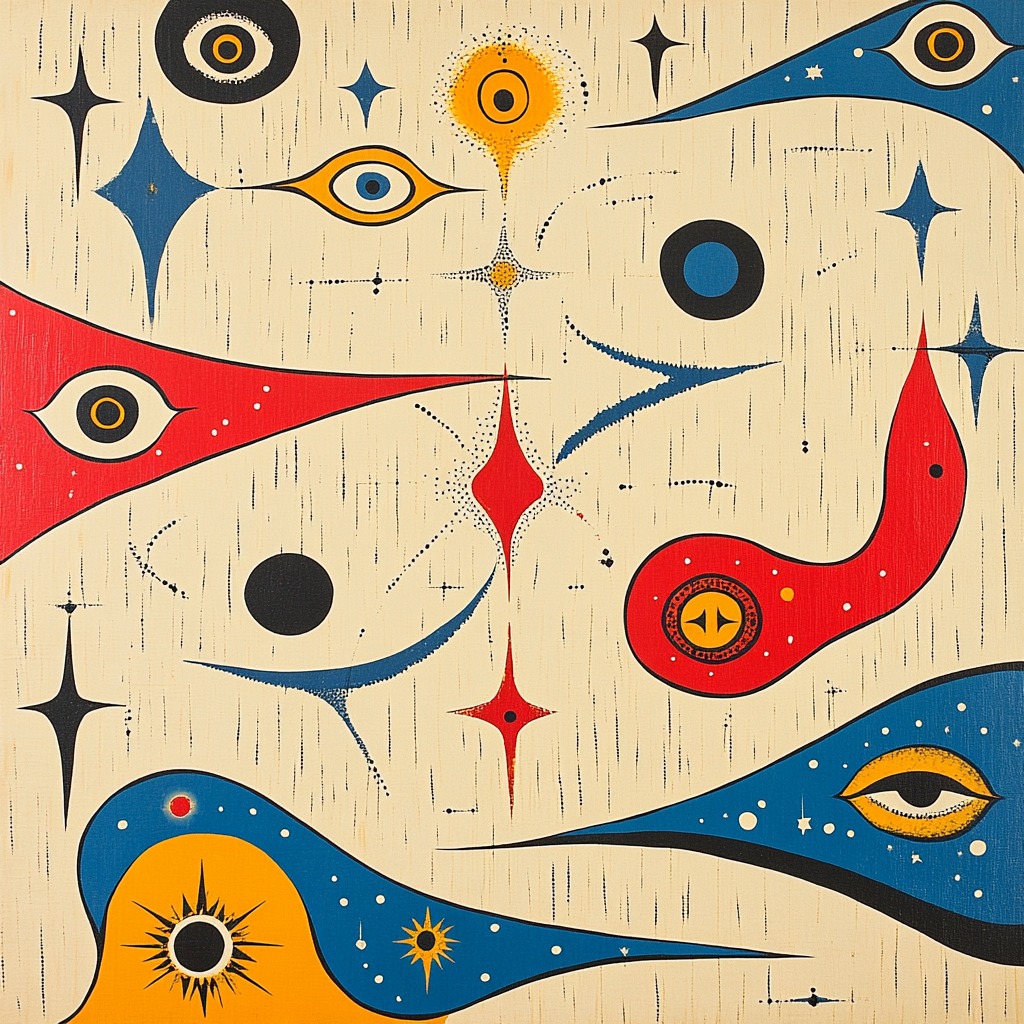 Joan Miró Inspired Dream Cartography Painting by numbers kit