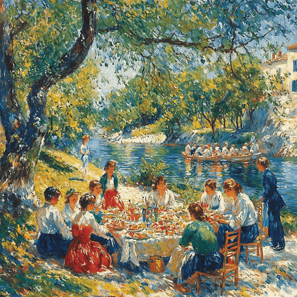 Renoir Inspired Joyful Connections Number Painting