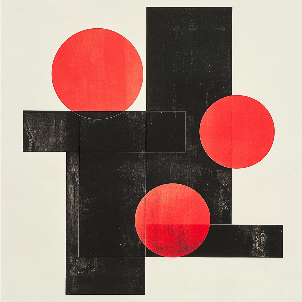 Kazimir Malevich Inspired Geometric Balance Paint By Numbers Art