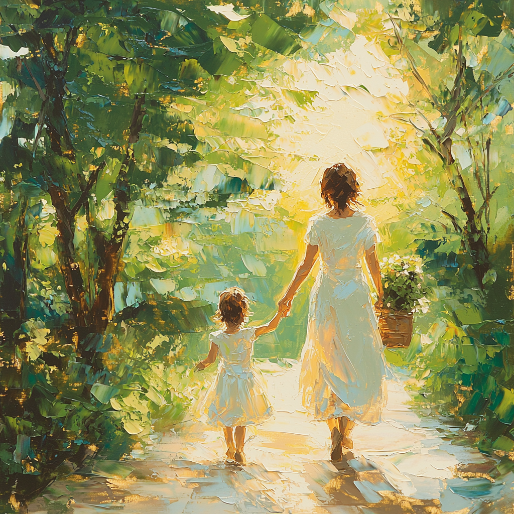 Sunlit Stroll Painting Number Kit