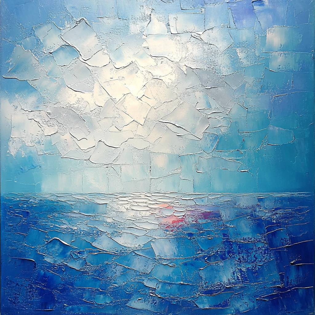 Jean-Paul Riopelle Inspired Shattered Northern Sky Numbered painting kits