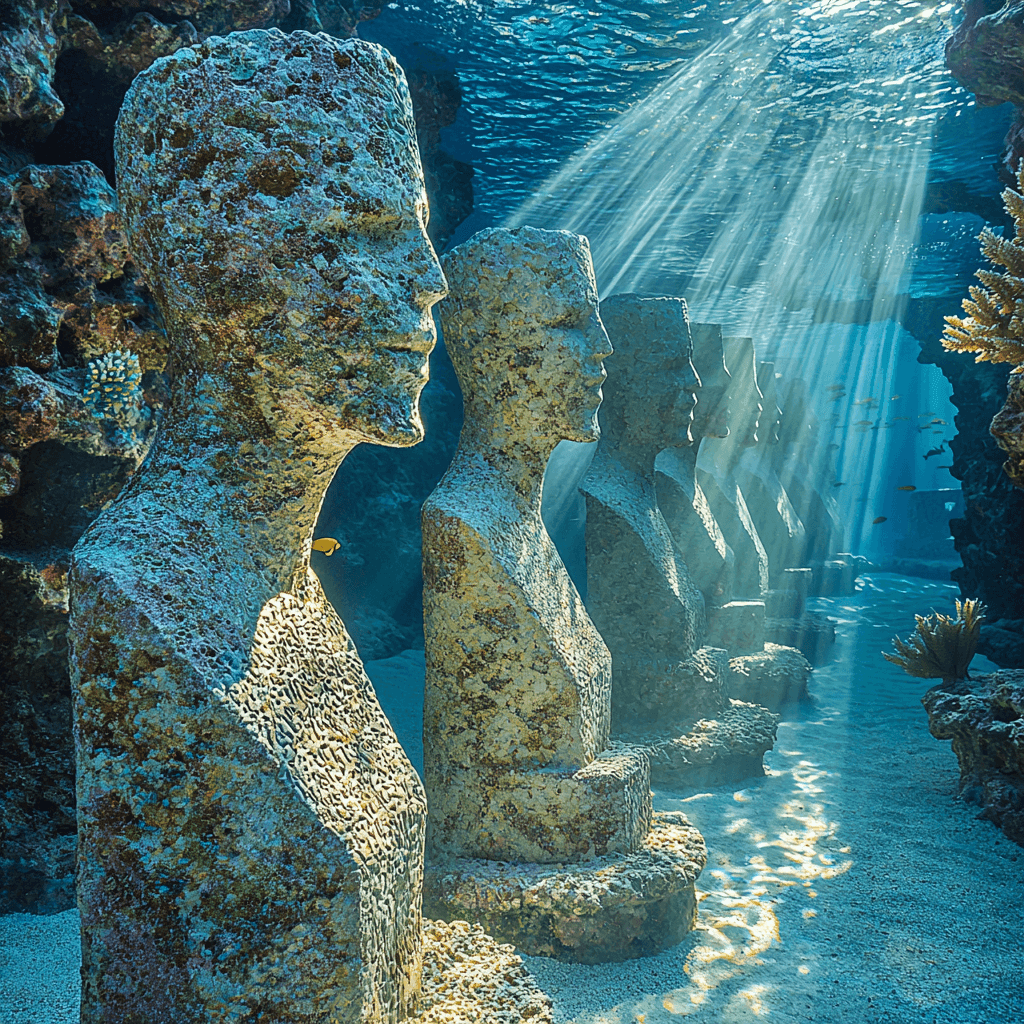 Maldives Underwater Sculpture Museum - Maldives Paint By Numbers Kits