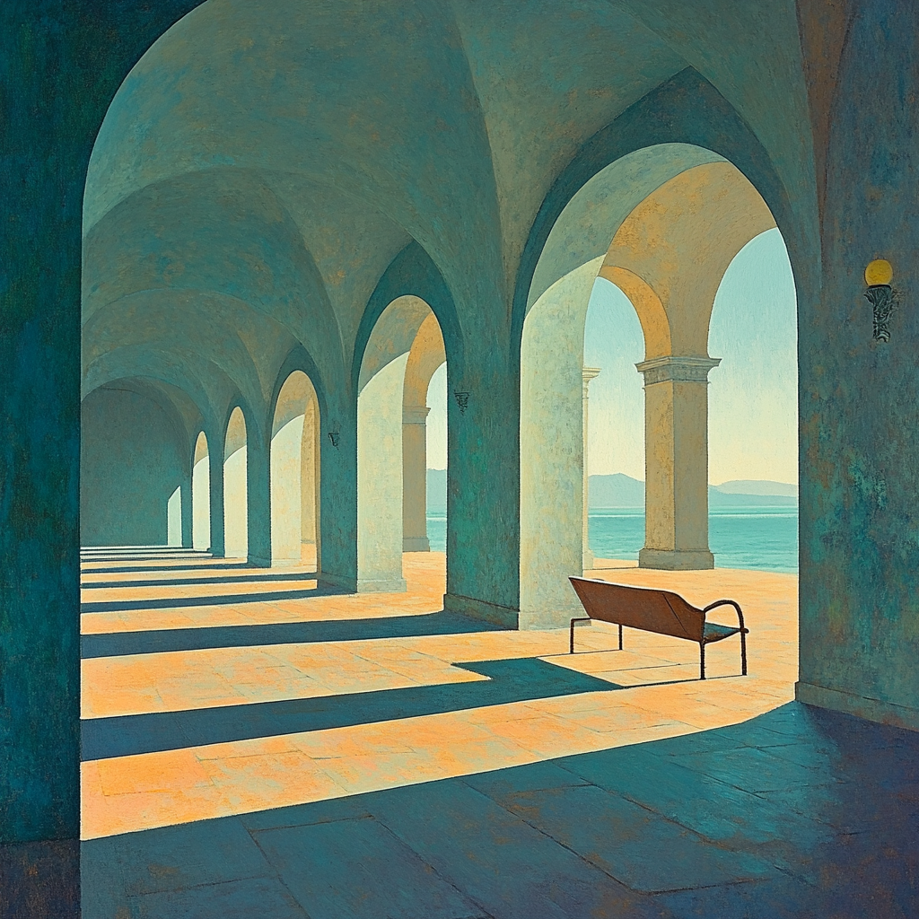 Giorgio De Chirico Inspired Piazza At Dawn Paint by numbers art