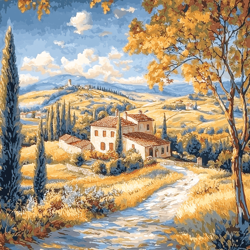 Sandro Botticelli Inspired Botticelli's Harmonious Vista Paint By Numbers Kits
