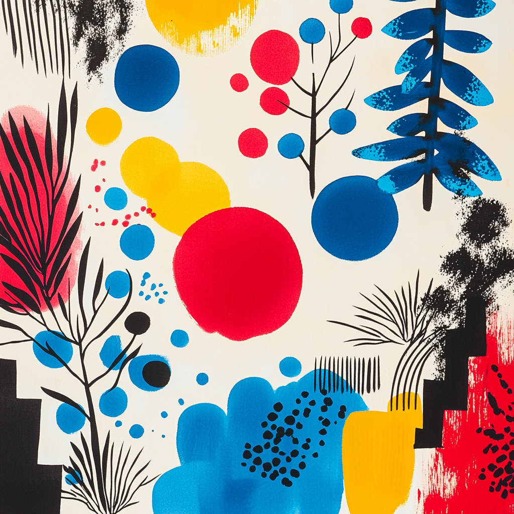 Joan Miró Inspired Dreamscape Whimsy Numbered Painting Kits