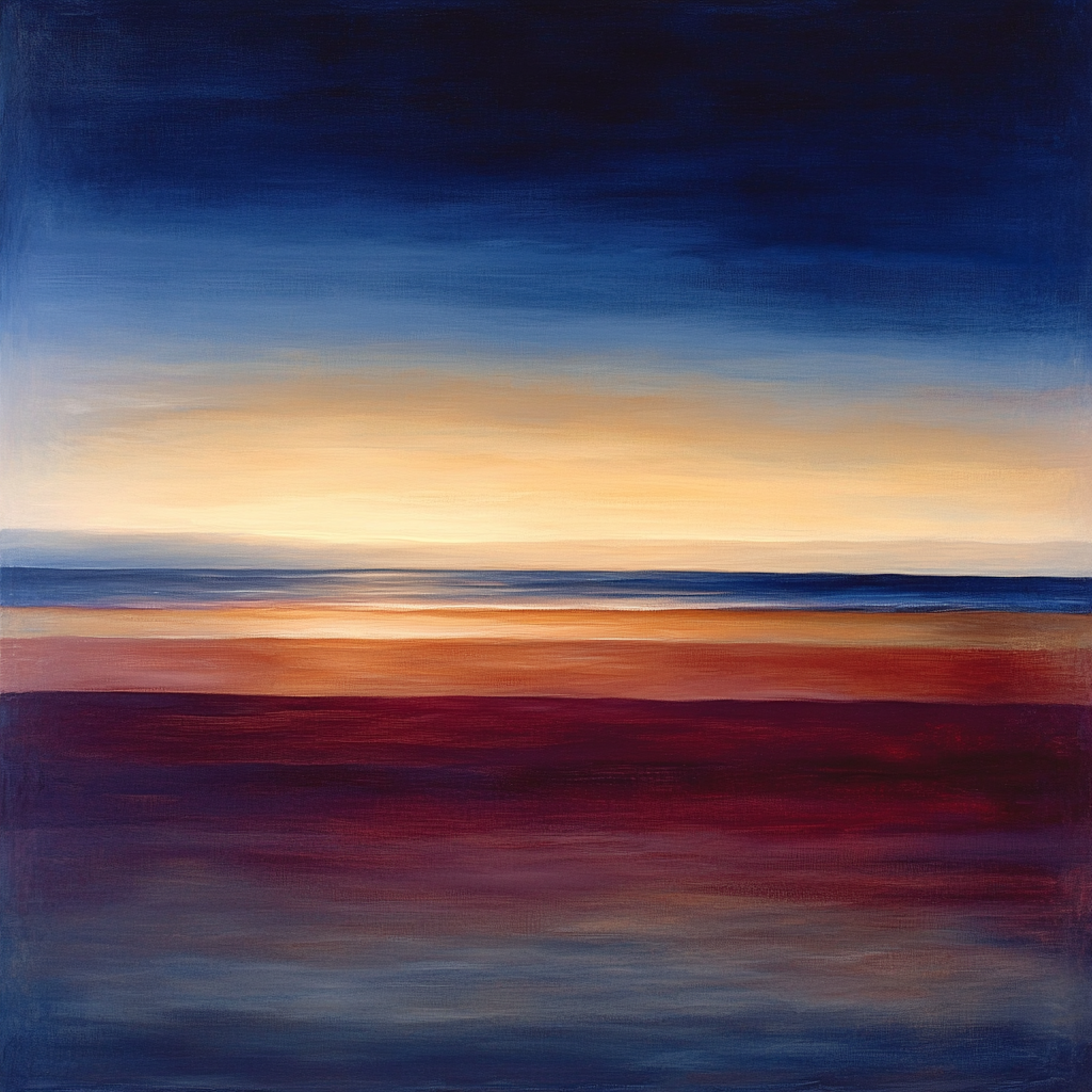 Mark Rothko Inspired Celestial Field Number painting