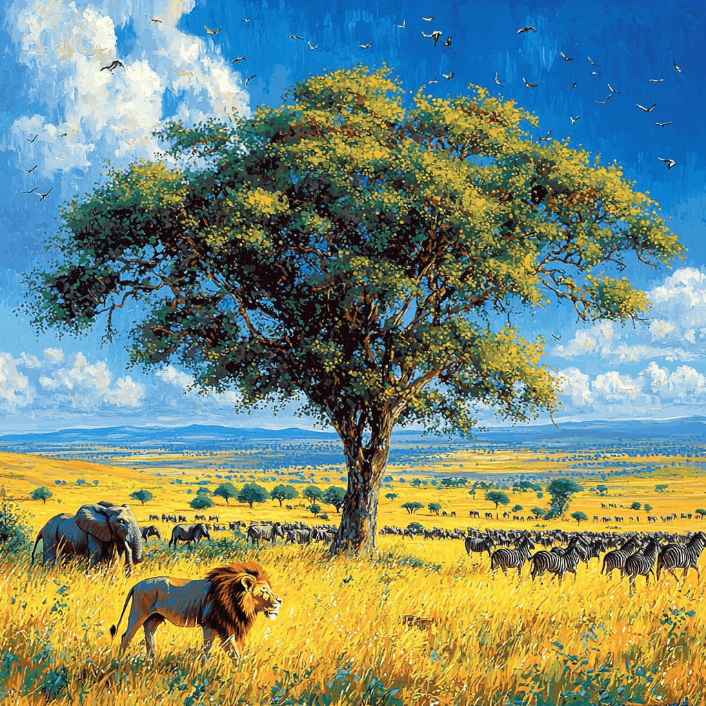 Masai Mara National Reserve - Kenya Paint By Number