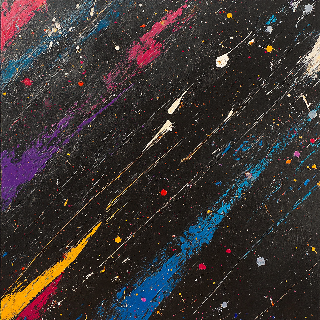Jackson Pollock Inspired River Rush painting number kit