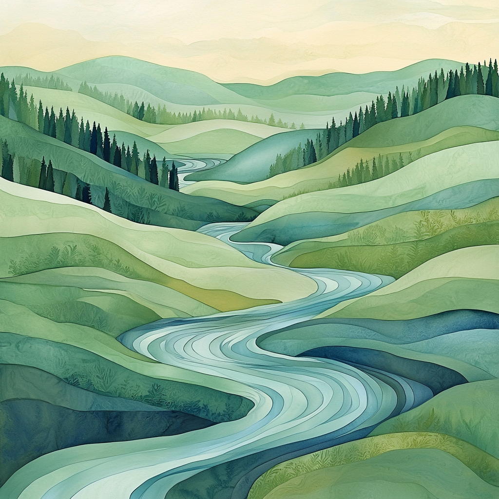 Leonardo Da Vinci Inspired Murmur Of Streams Paint By Number