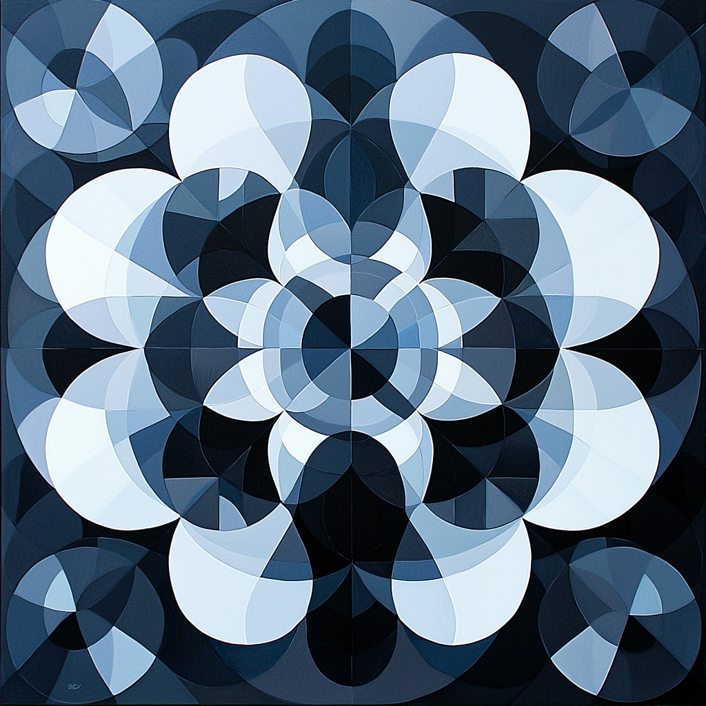 M.C. Escher Inspired Symmetrical Worlds Numbered Painting Kits