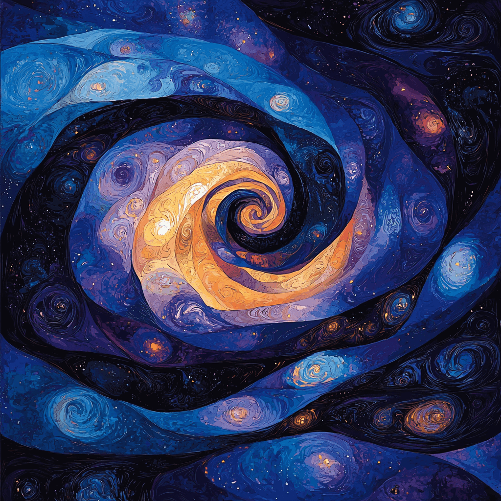 Salvador Dali Inspired Abstract Cosmic Odyssey Paint By Numbers Kits