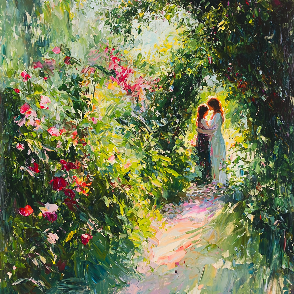 Eternal Blooms Of Love Numbered Painting Kits