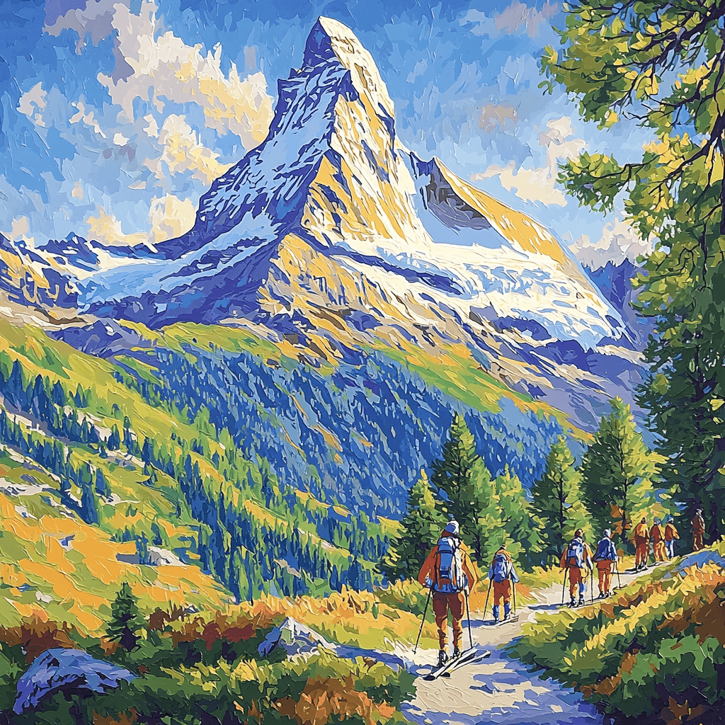 The Matterhorn DIY Paint By Numbers
