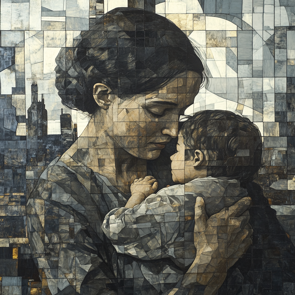 Käthe Kollwitz Inspired Grief And Resilience paint by color