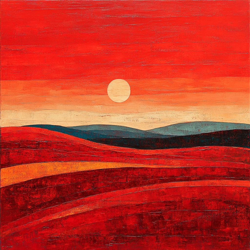 Paul Klee Inspired Desert Mosaic Paint by numbers art